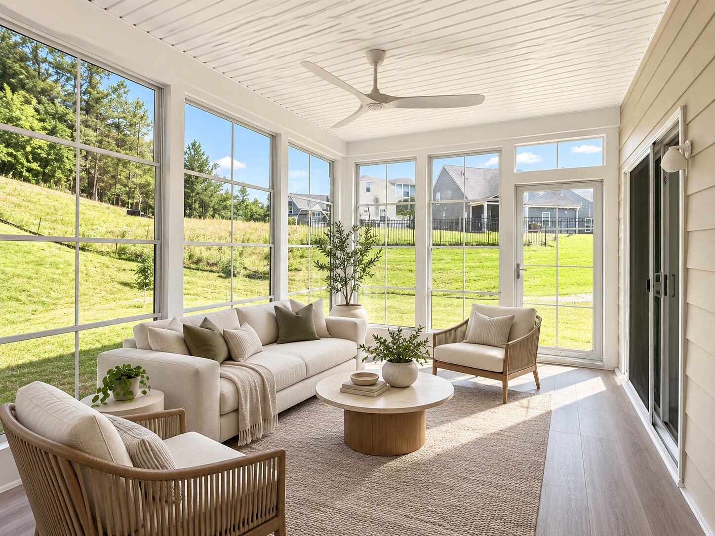 Refined sunroom by OnSite Design & Build