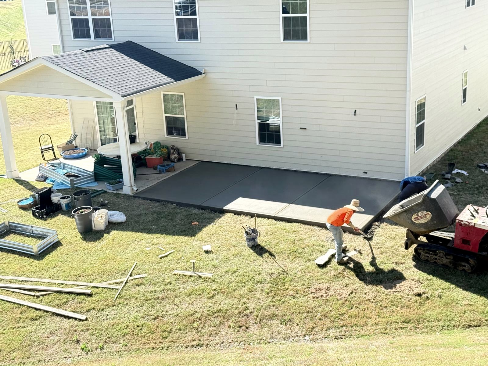 Concrete patio project